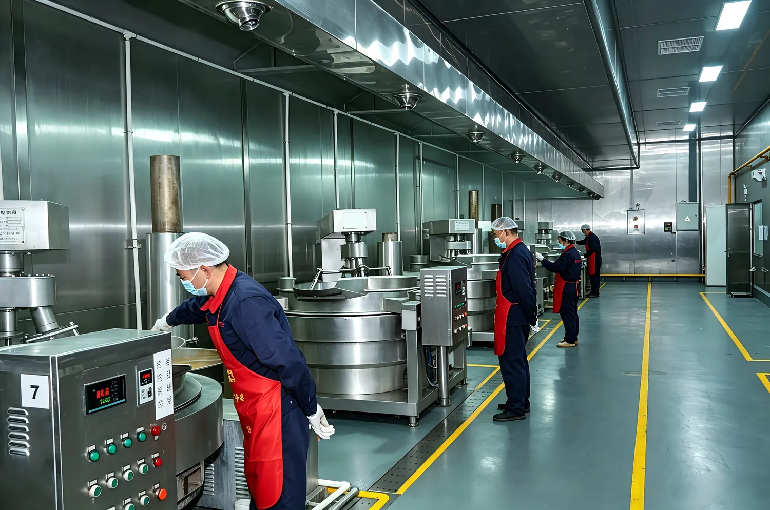 臻鲜炒料生产车间 Seasoning production line