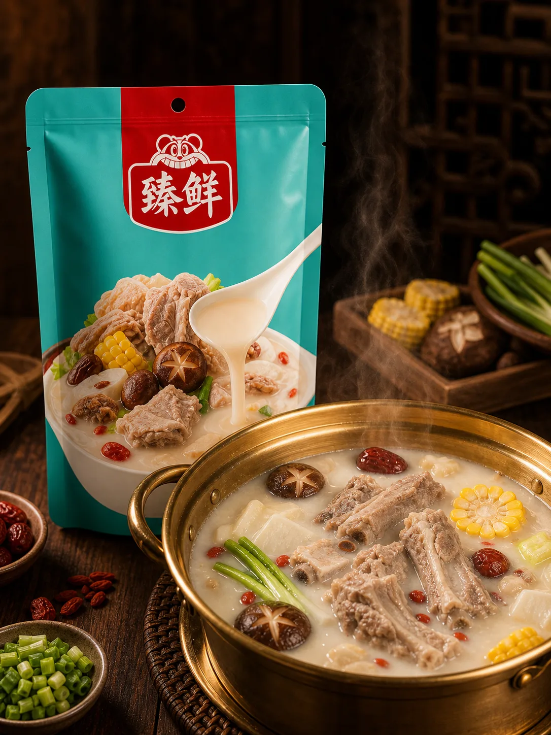 臻鲜骨汤火锅底料 Rich Bone Broth Base