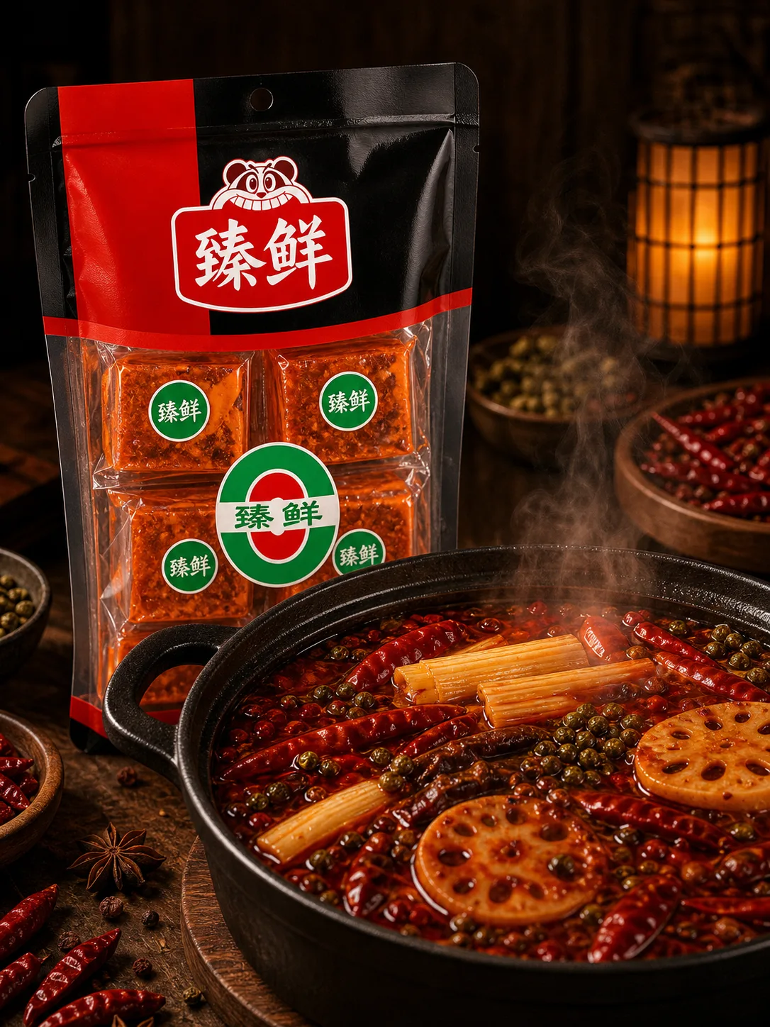 臻鲜手工小块装火锅底料 Mini Hotpot Soup Base