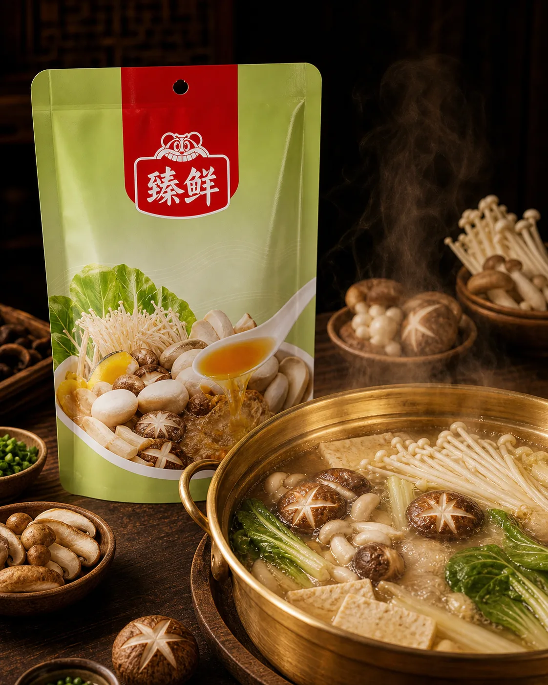 臻鲜菌汤火锅底料 Mushroom Hotpot Base