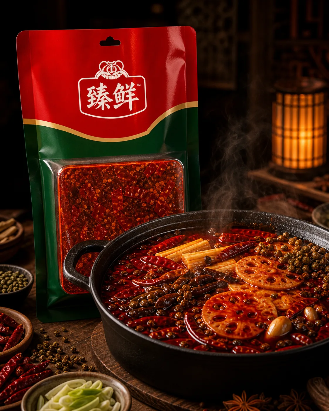 臻鲜清油火锅底料 Plant-Oil Hotpot Base