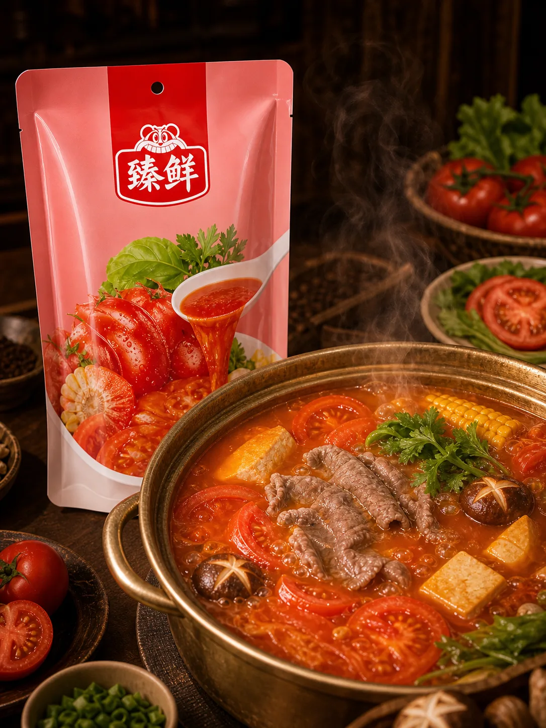 臻鲜番茄火锅底料 Tomato Soup Base